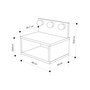 Hanah Home Mesita de Noche Treo - Sapphire Oak